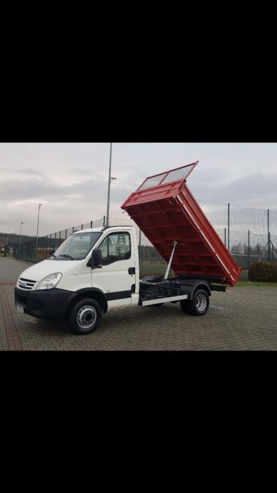 Transport beton wywrotka ziemia mini koparka gruz wywoz