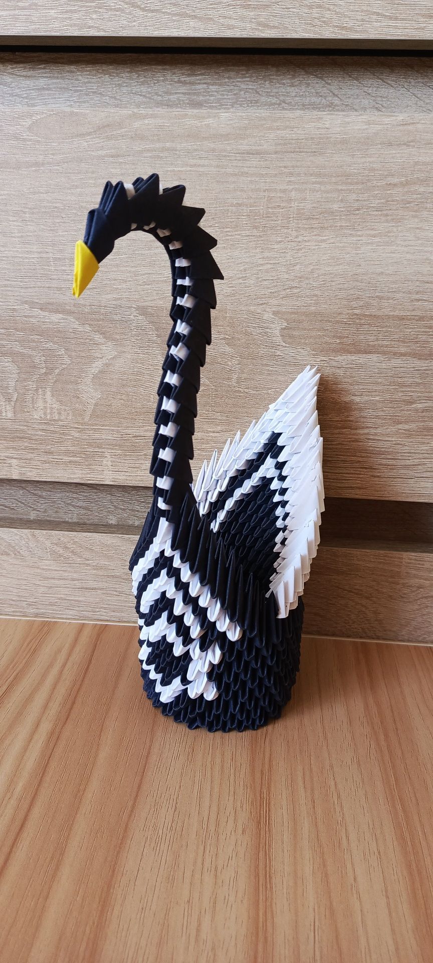 Łabędzie origami modułowe różne wzory