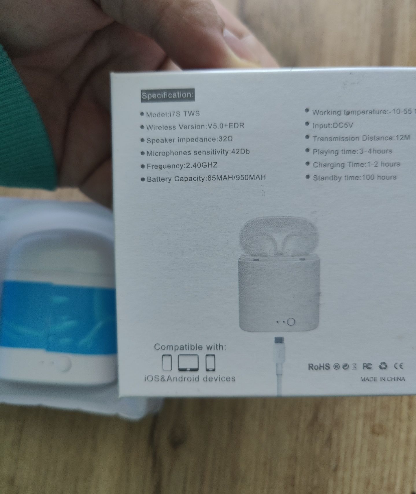 Бездротові Bluetooth-навушники TWS i7s