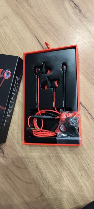 Słuchawki gamingowe douszne z dwoma mikfofonami TRONER G200X