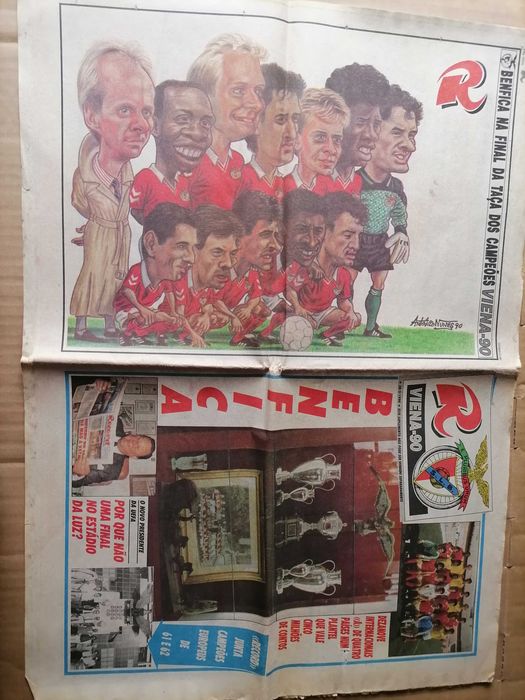 BENFICA Finalista Viena - 90  Historia Provas UEFA Especial RECORD