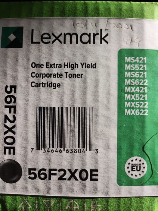 Toner Lexmark em caixa selado. Cor preto