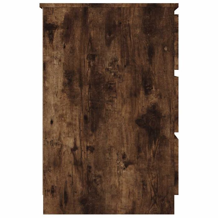 Vidaxl Biurko, Przydymiony Dąb, 140X50X77 Cm, Materiał Drewnopochodny