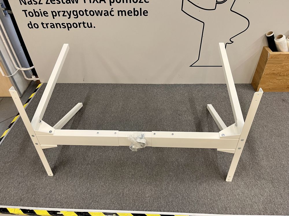 IKEA Podstawa stołu metalowa biała Trotten 140 / 160 x 80 cm biurko