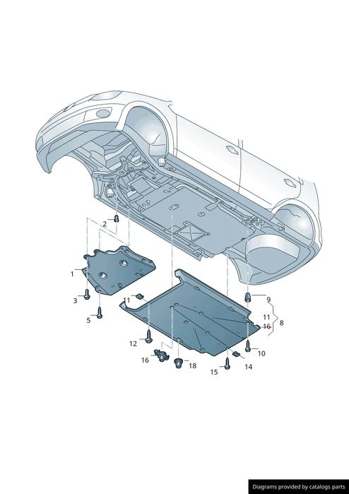 Захист VW e-up up Volkswagen skoda city-go Seat  в Наявності 12E825912