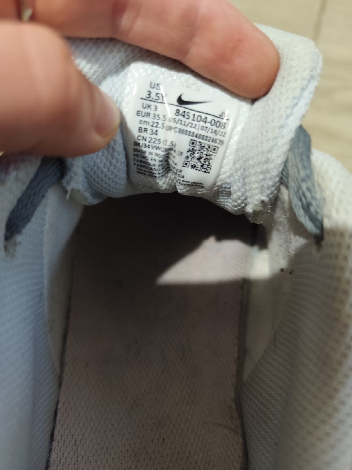 Кожаные кроссовки женские nike court borough low 22,5-23 см
