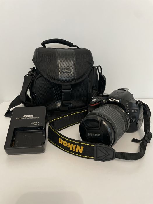 aparat fotograficzny lustrzanka Nikon D5100 obiektyw 18-105mm zestaw