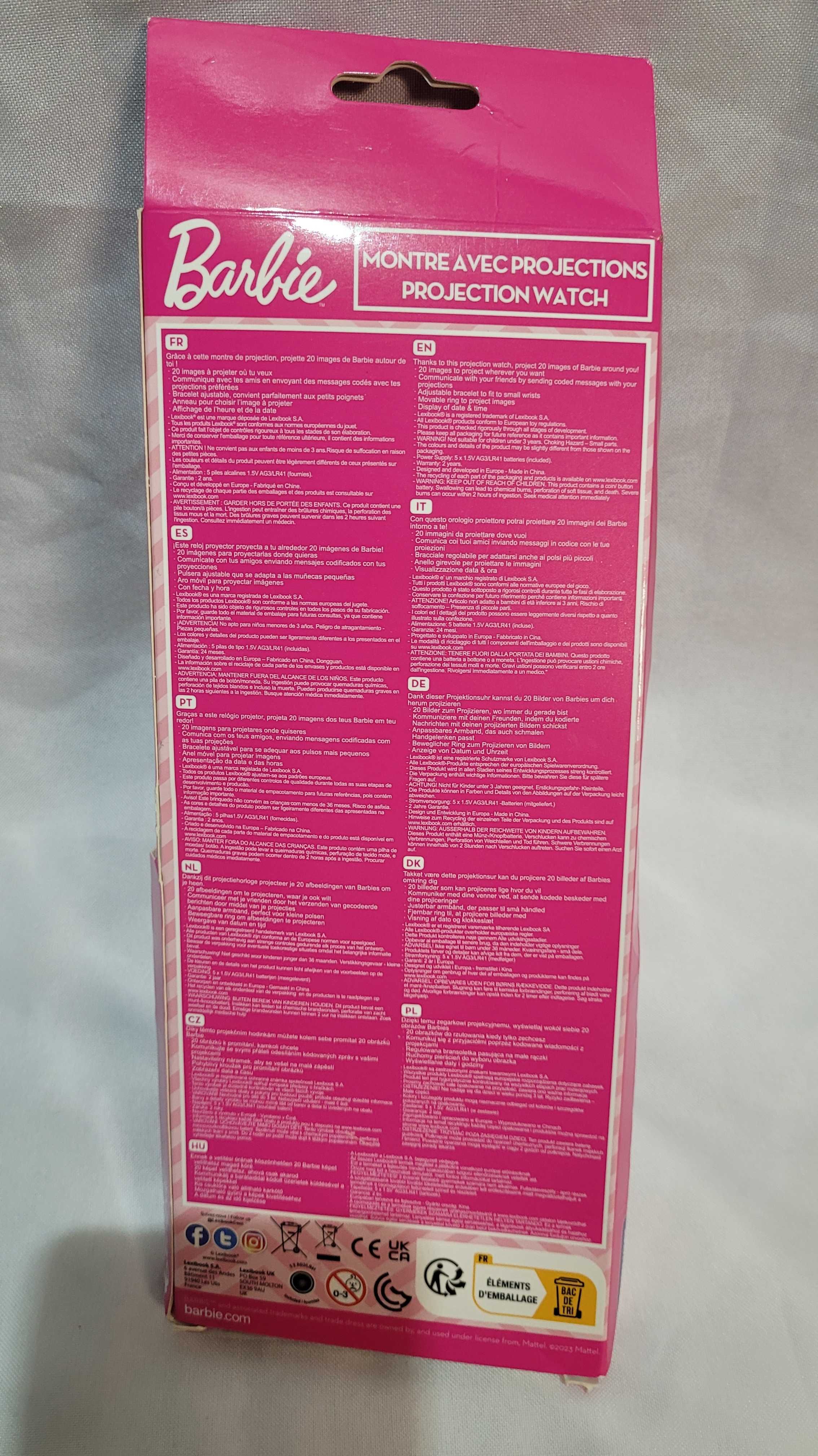 Zegarek z projektorem LEXIBOOK Barbie DMW050BB