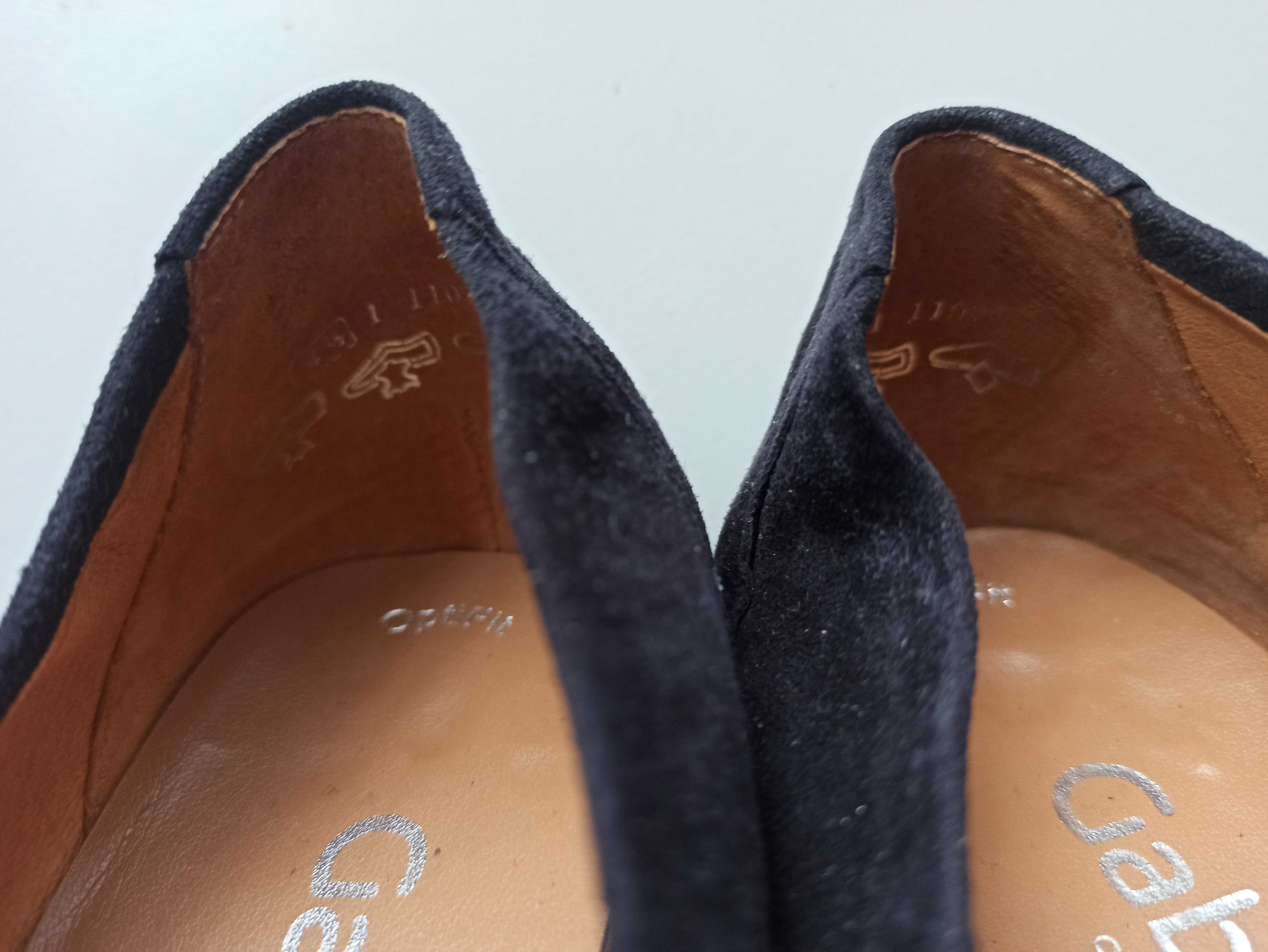Туфли балетки из натуральной замши стелька 24,5 см