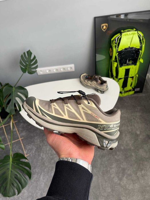 Кросівки зимові Salomon XT-6 Gore-Tex Vintage Khaki premium