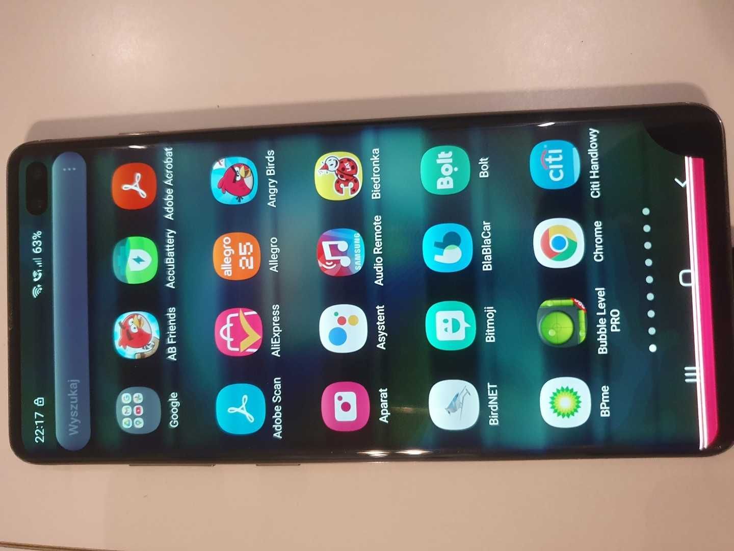 Ekran z ramką do Samsung Galaxy S10 Plus np. do odzyskania danych