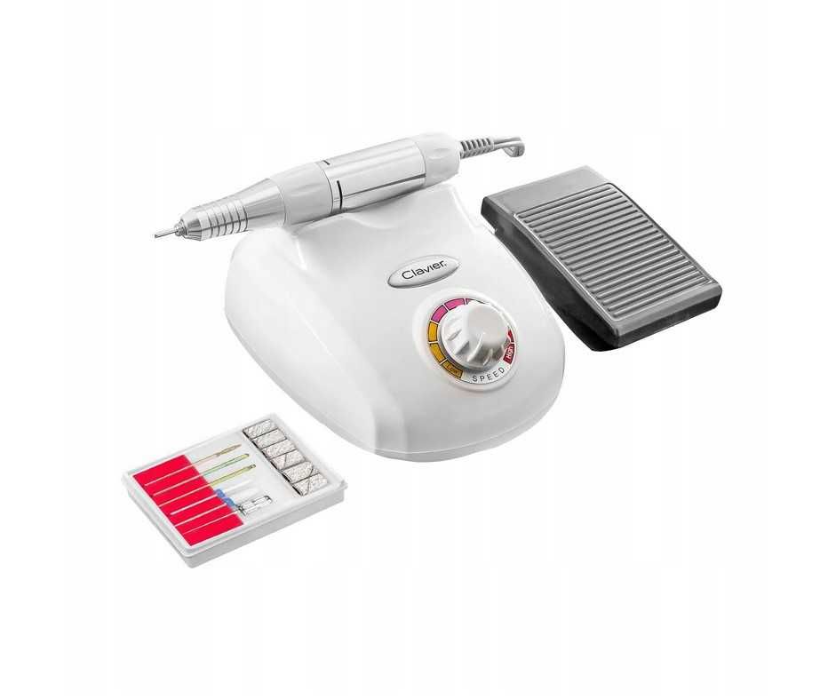 SUPER MOCNA FREZARKA CLAVIER do manicure i pedicure + FREZY Nowa!