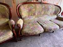 Sofa plus dwa fotele w stylu CHIPPENDALE