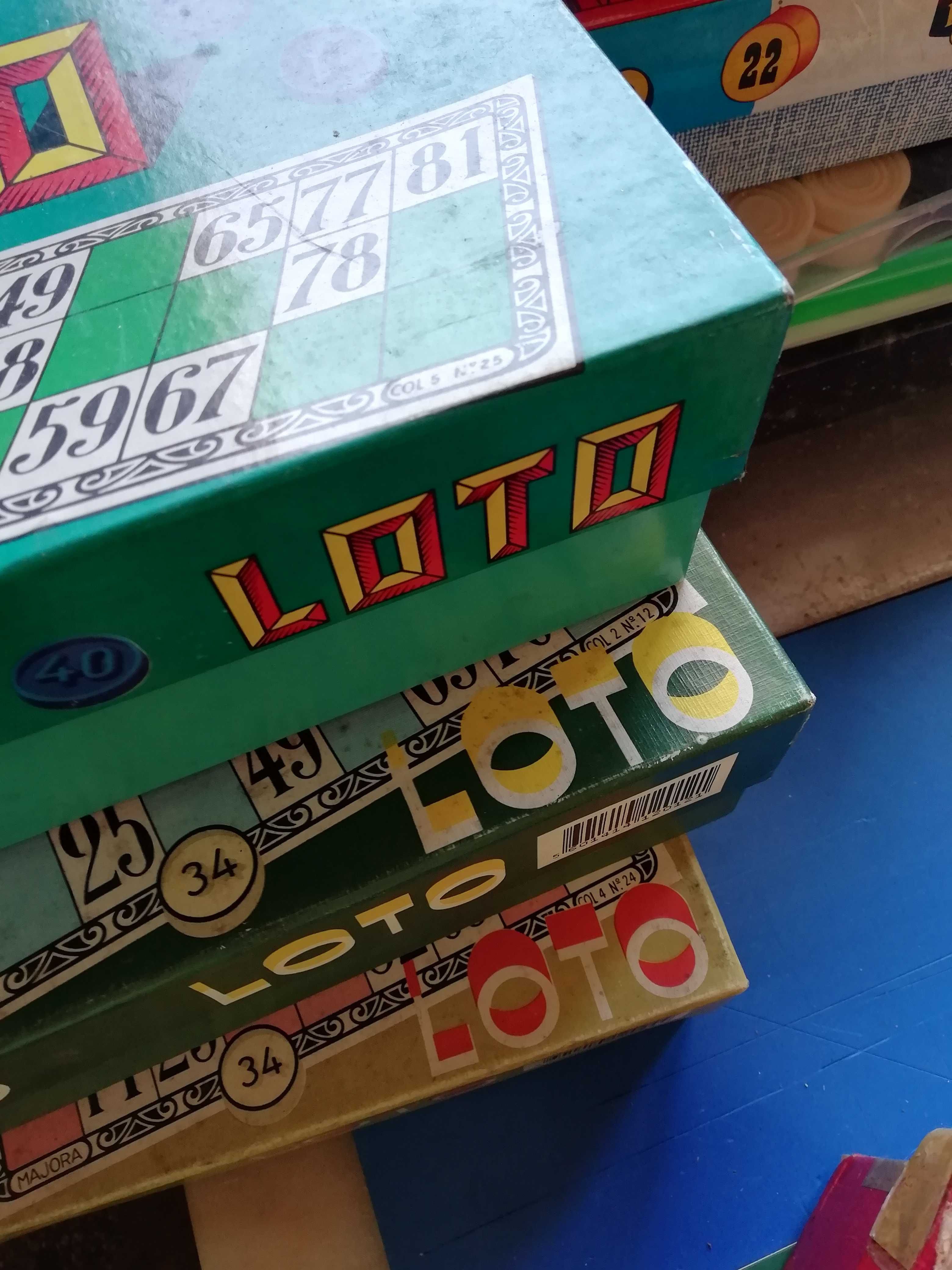 Jogos antigos - Loto, dominó e outros