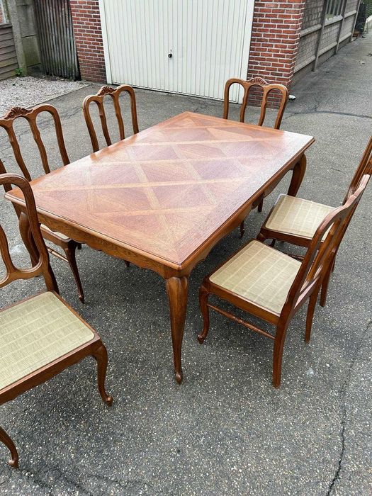 Piękny stół i 6 krzeseł LUDWIK XV!!! TANIO, komplet!!!57