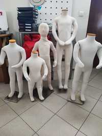 Conjunto de 5 Manequins de criança Flexíveis