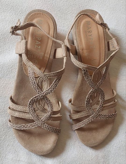 Sandálias Beges Cunha, 37