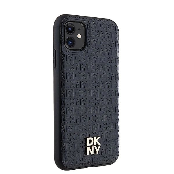 Etui DKNY Leather Monogram Pattern Metal Logo MagSafe na iPhone 11 / X