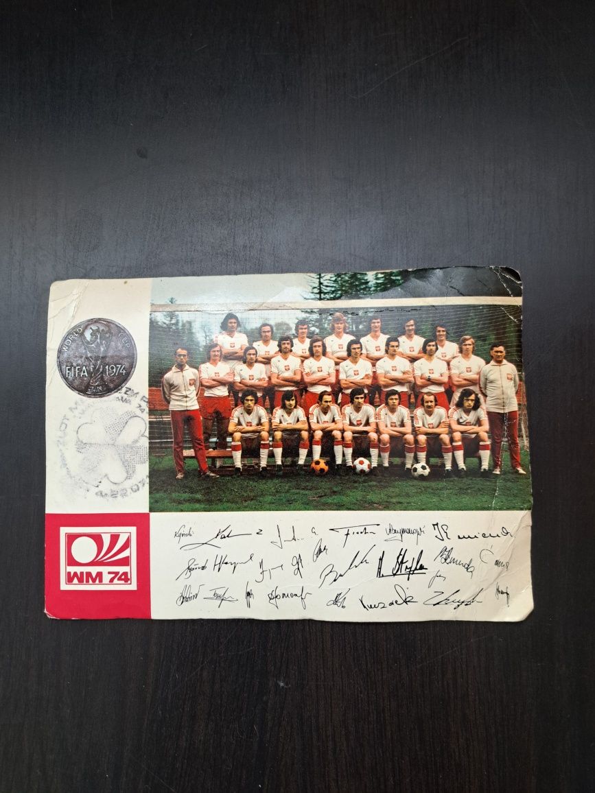 Pocztówka Mistrzostwa świata w piłce nożnej 1974 r.