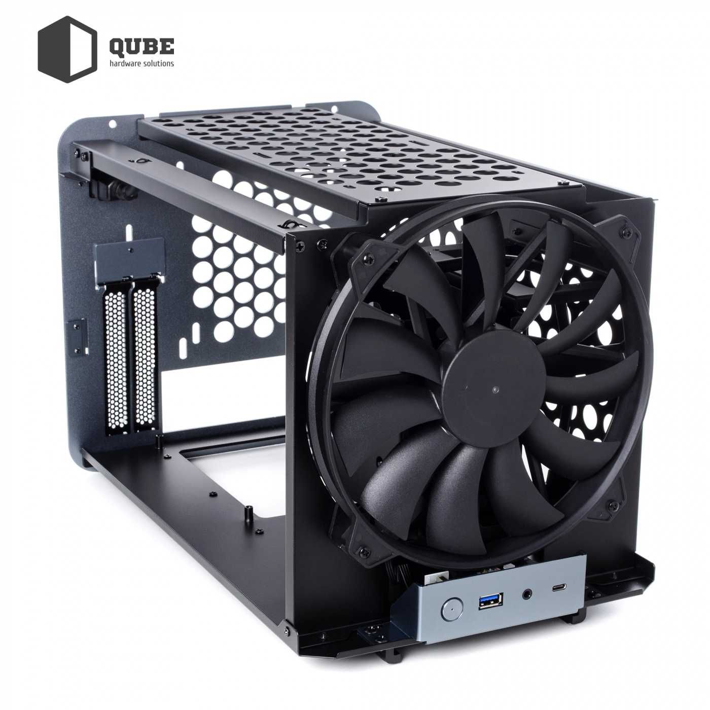 Корпус для ПК Qube V8 Gray, стан нового, повна комплектація