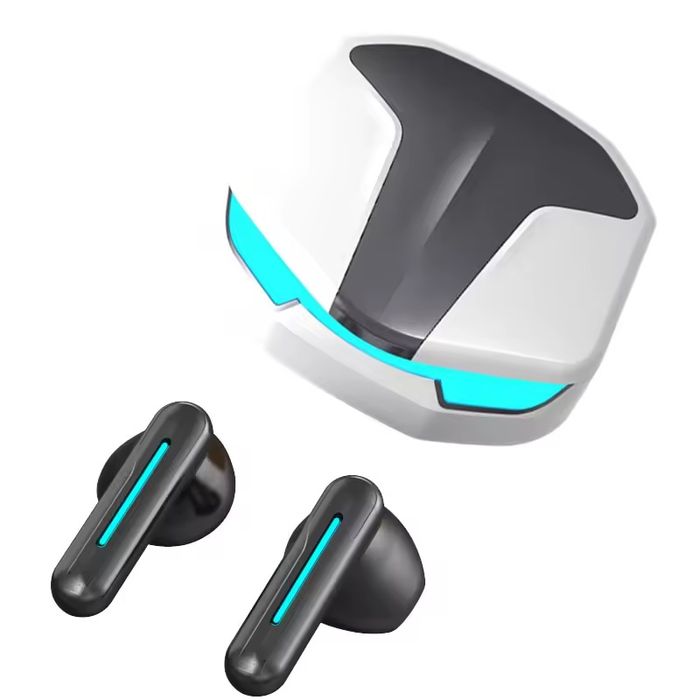 Bezprzewodowe Słuchawki Bluetooth Y9, Gamingowe, Świecące, Białe