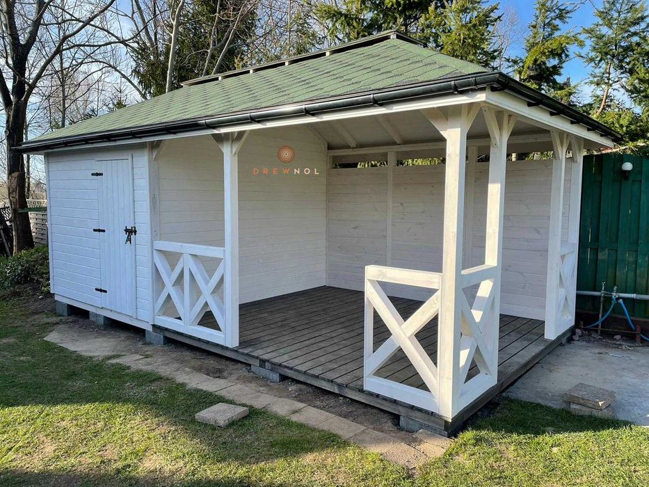 domek narzędziowy, altanka 2w1 , altanki, wiaty, altany, 6x3 domek