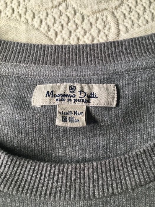 Sweat/camisola cinzenta com corações dourados, como NOVA, 13-14 anos,