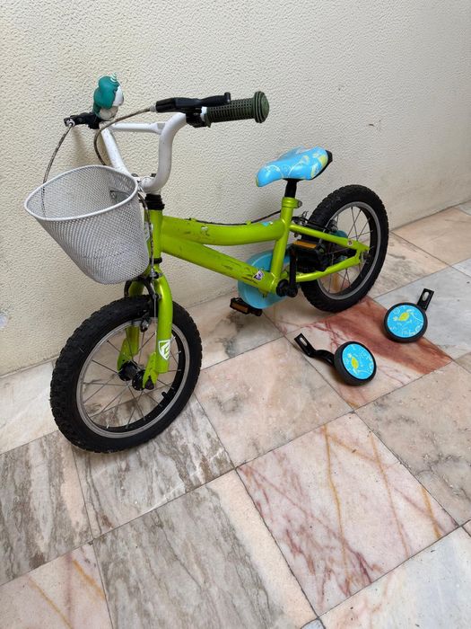 Bicicleta criança com rodinhas opcionais