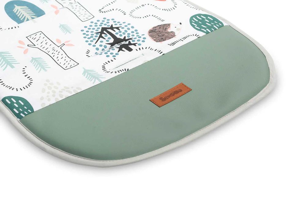 Wkładka do wózka Muślin Sensillo kol. jeże szmaragdowy