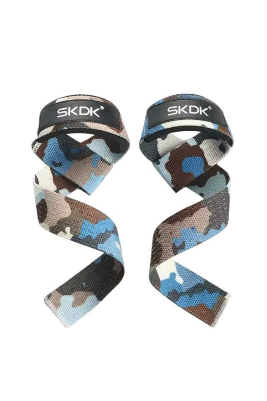 Лямки для тяги SKDK камуфляж синій