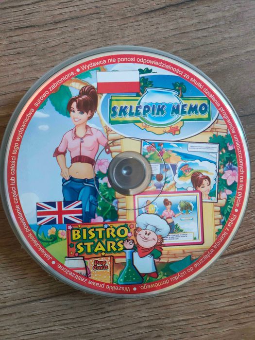 Płyta CD z grami - Sklepik nemo i Bistro stars