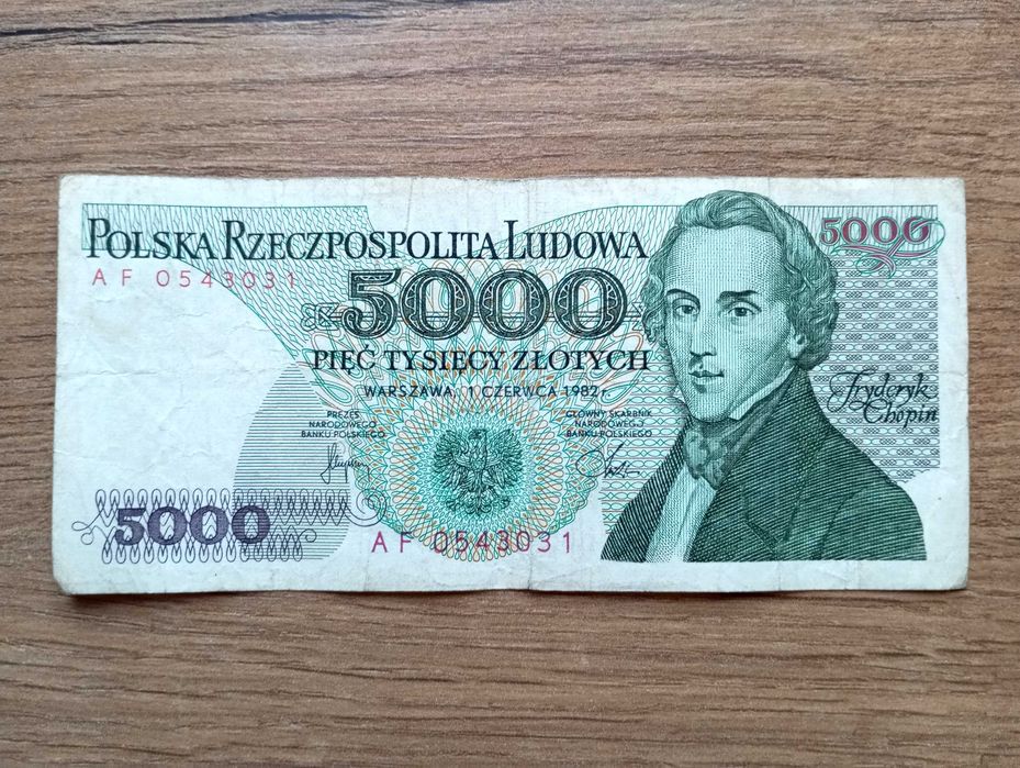 5000 zł 1982   - AF -  Bardzo Rzadki L8