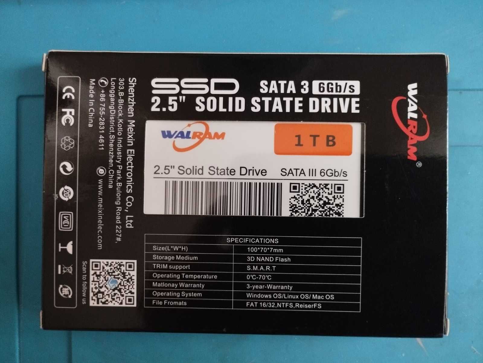 SSD Диски 64gb/120gb/240gb/256gb/480gb/512gb/1tb Комп'ютерів,Ноутбуків