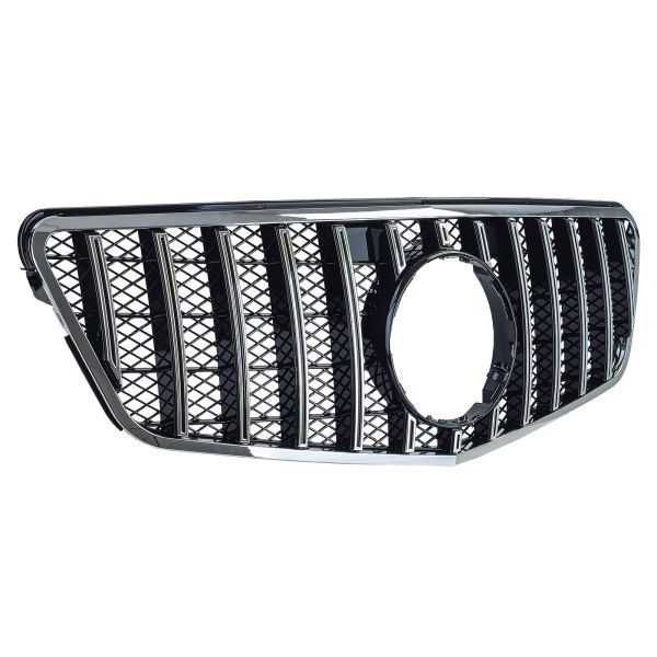 Grelha desportiva cromada preta Mercedes E W212 S212  09 a 13