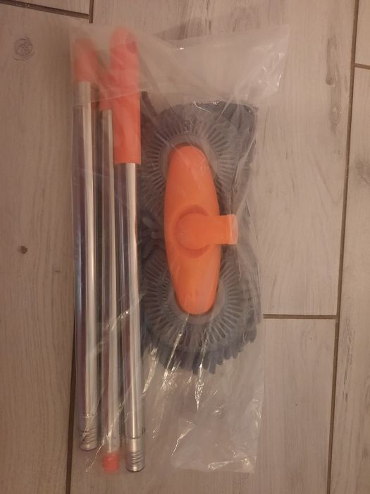 Mop, podwójny, miękki, długi trzonek