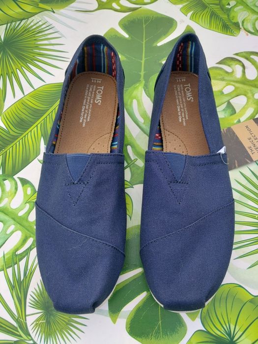 Toms Mens Classic navy niebieskie 45 slipon nowe