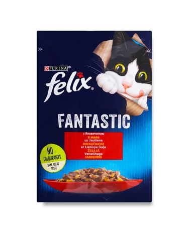 Корм для котов/кошек Felix Fantastic в желе 85г
