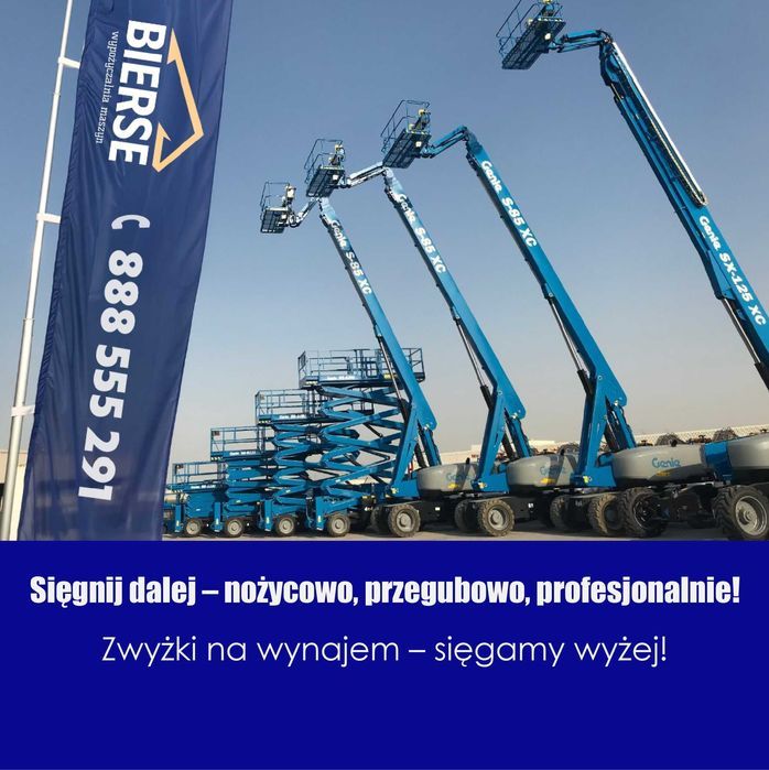 Wynajem Podnośników – Nożycowe, Teleskopowe, Przegubowe, Masztowe 24h