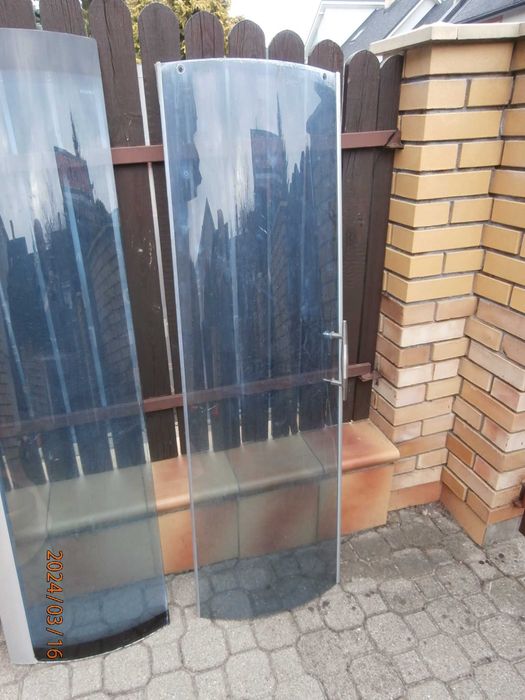 Części kabiny prysznicowej KERRA ścianka szklana (wymiary czytaj opis)