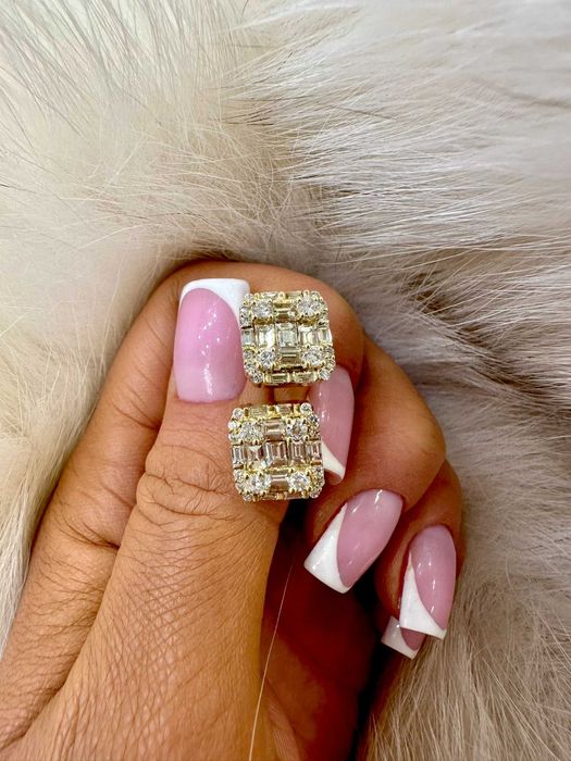 Kolczyki z diamentami naturalnymi 1.00 Ct