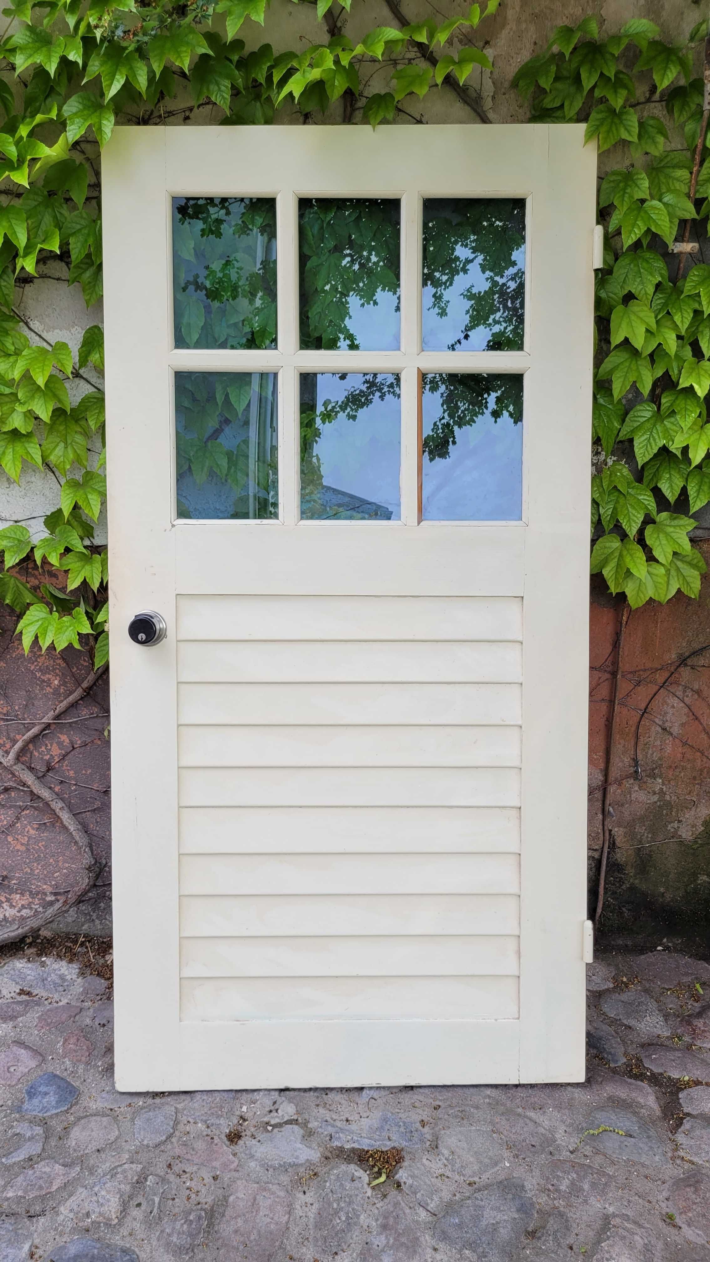 Drzwi wewnętrzne przeszklone sosna 193x97