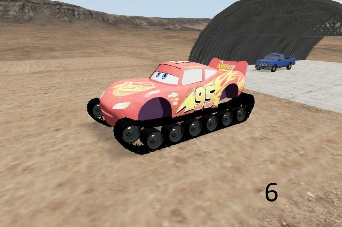 МОДЫ Молния маквин для БМ драйв Lightning Mcqueen  BeamNG Drive Mods