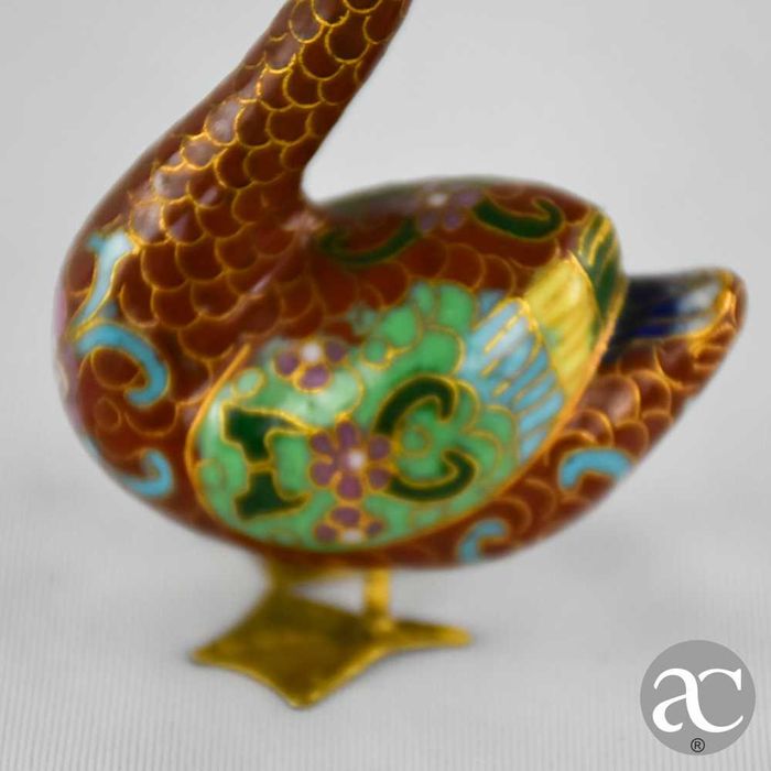 Figura de pato em cloisonné, China, circa 1960 – N2