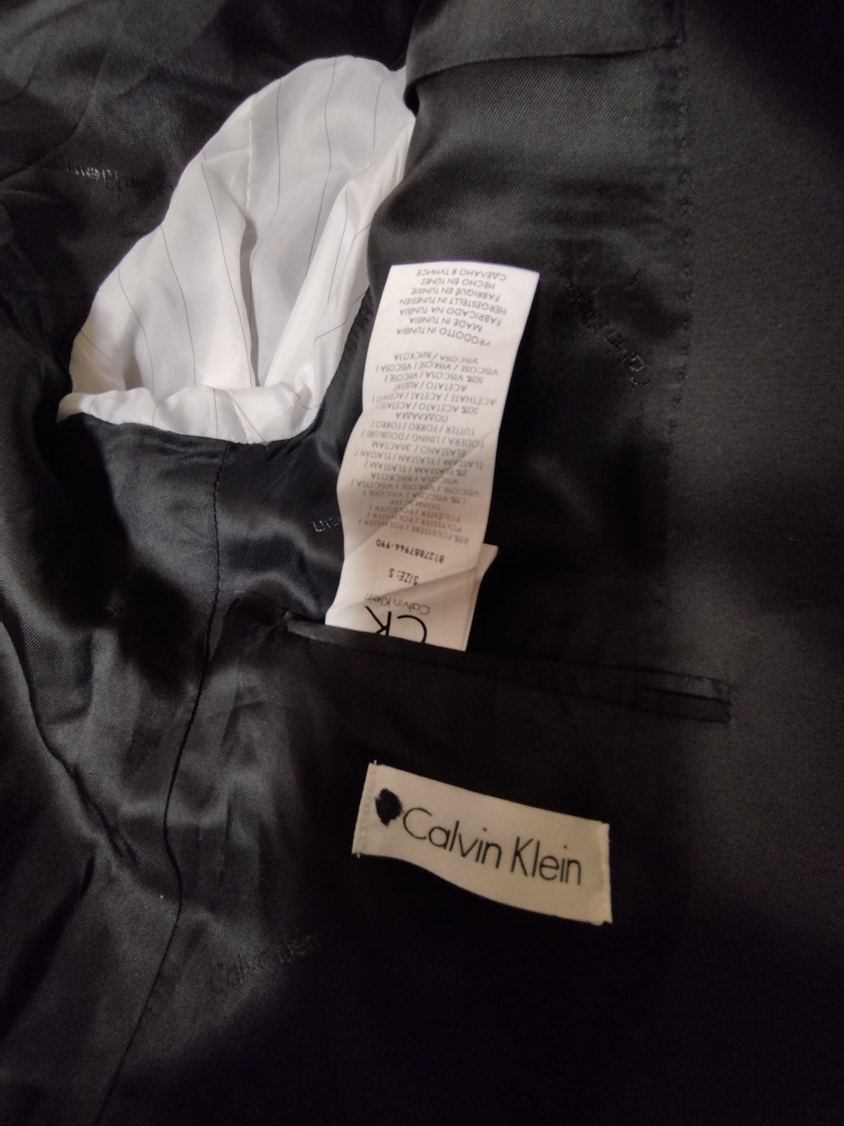 ?Marynarka męska Calvin Klein S 164/170 czarna