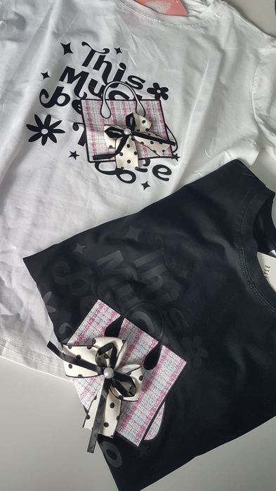 bluzki damskie krótki rękaw roz. M/L