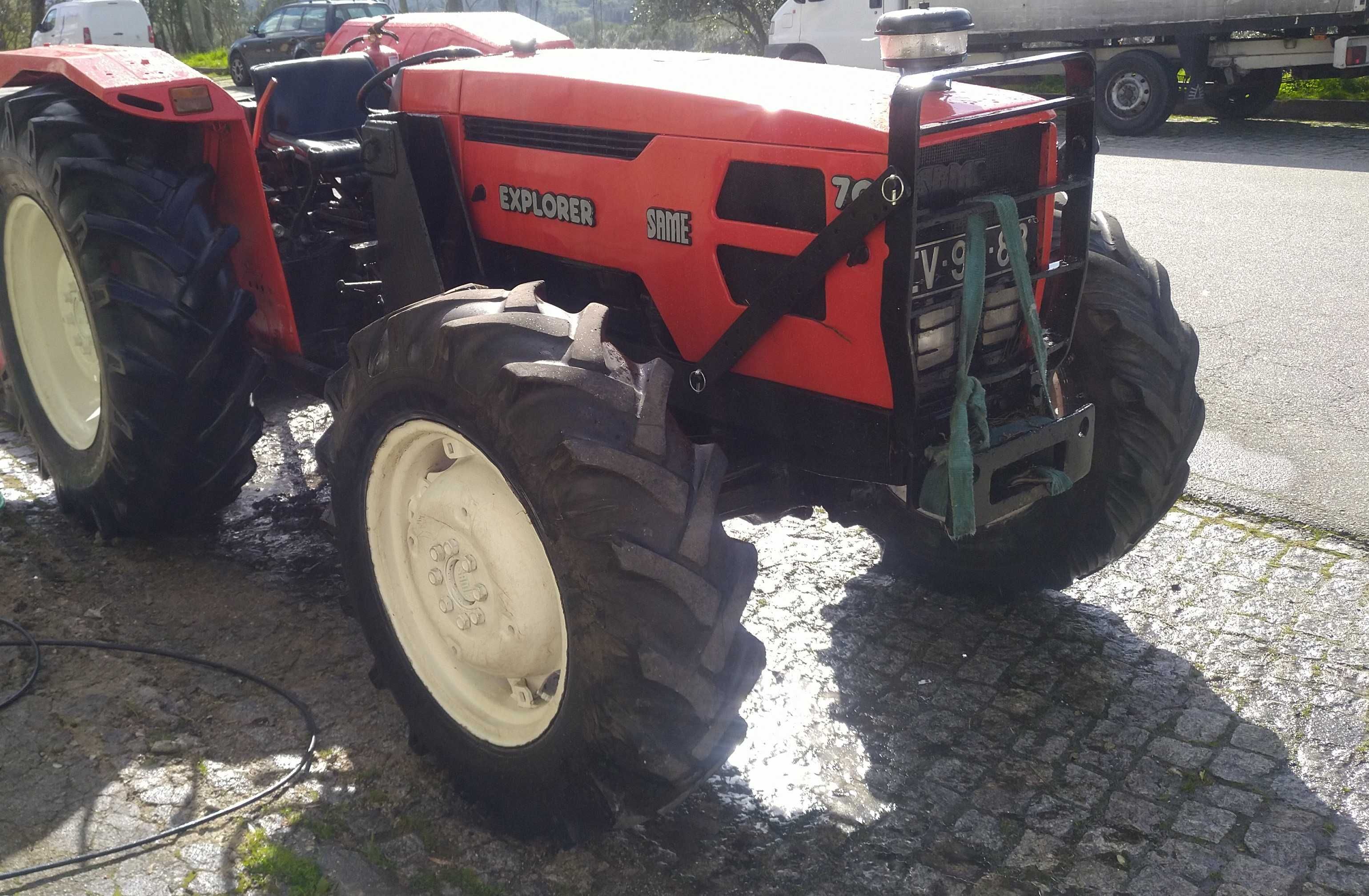 Trator same explorer 4x4 frontal cabine