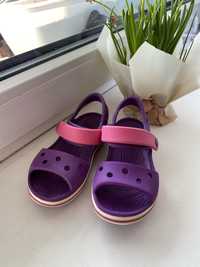 Sandalki crocs fioletowe