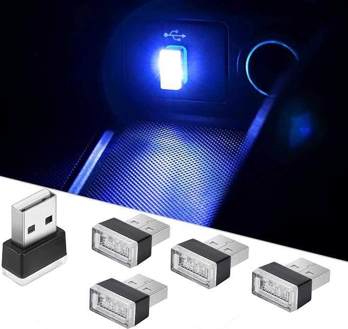 Lampka mini USB LED Oświetlenie nocne NIEBIESKA 1SZT