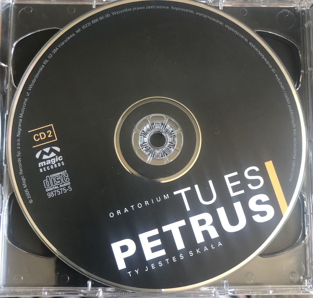 TU ES PETRUS - płyta CD i program z autografami  wykonawców i  twórców