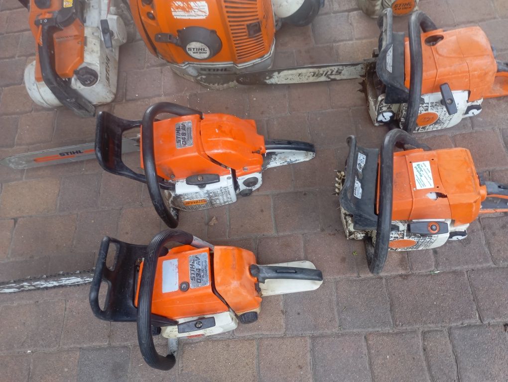 Pakiet pił Stihl sprawne uszkodzone br 600 inne